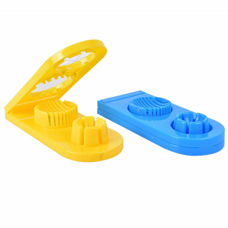 Egg Slicer Cutter Fruit Garnish Easy Clean Stainless Steel Kitchen Separator TL