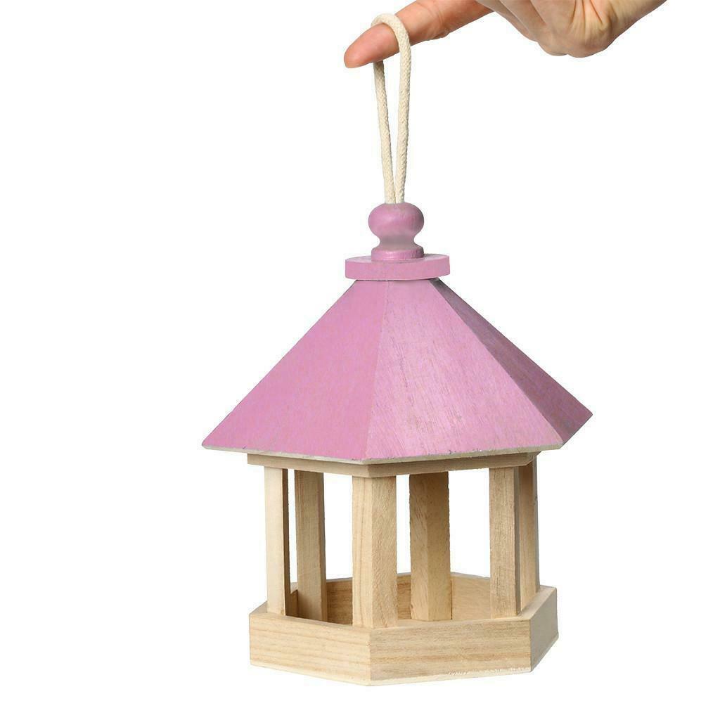 Homes Garden Bird Feeder Wildbird Essentials Handmade Wooden Outdoor Patio Yard