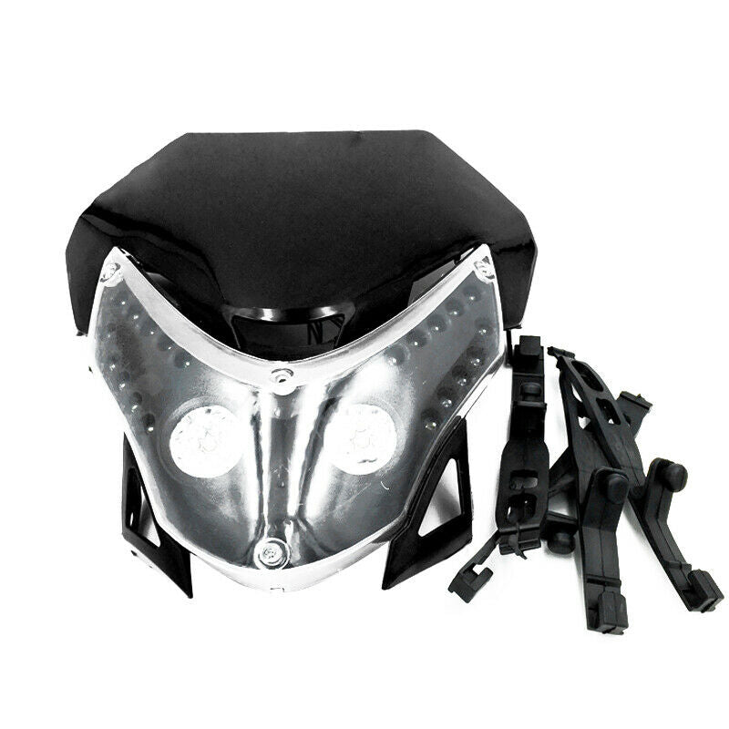 Motorcycle Front LED Headlight Fairing Light Cross-country Dual Street Fighter