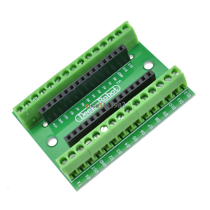 2Pcs ATMEGA328P-AU Nano V3.0 AVR Module Nano Terminal Adapter Board For Arduino