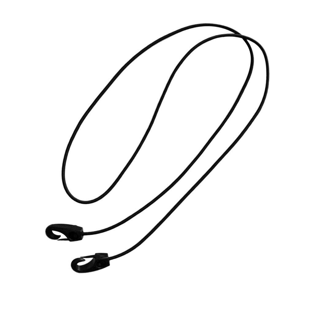 Replacement Elastic Shock Cord Bungee Rope with Hooks for Kayak Boat Black