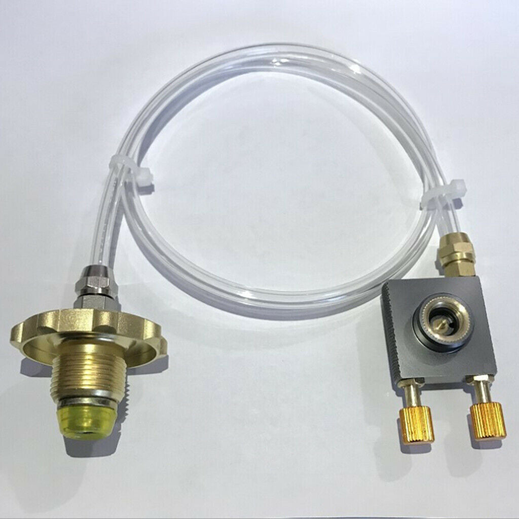 Lightweight Iron Propane Refill Adapter for Home BBQ M22X1.5 to 7 / 16-28UNE
