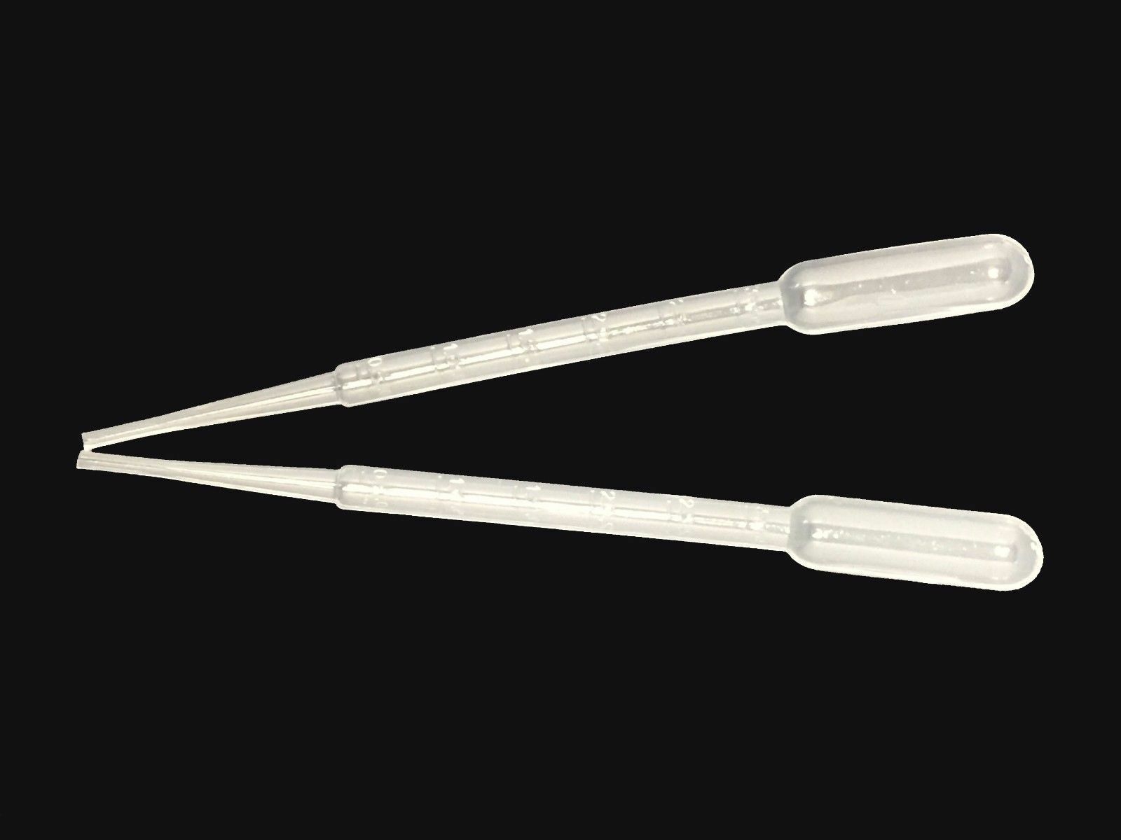 3ml Graduated Pipettes Disposable Pasteur Plastic Eye Dropper Set 100Pcs