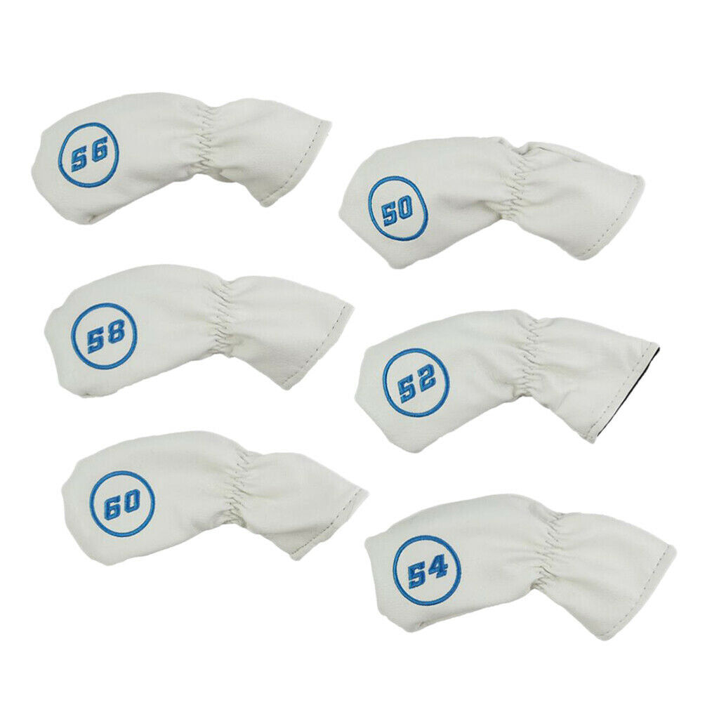 6 lot Golf Club Head Cover Irons Headcover Golf Accessories Lightweight