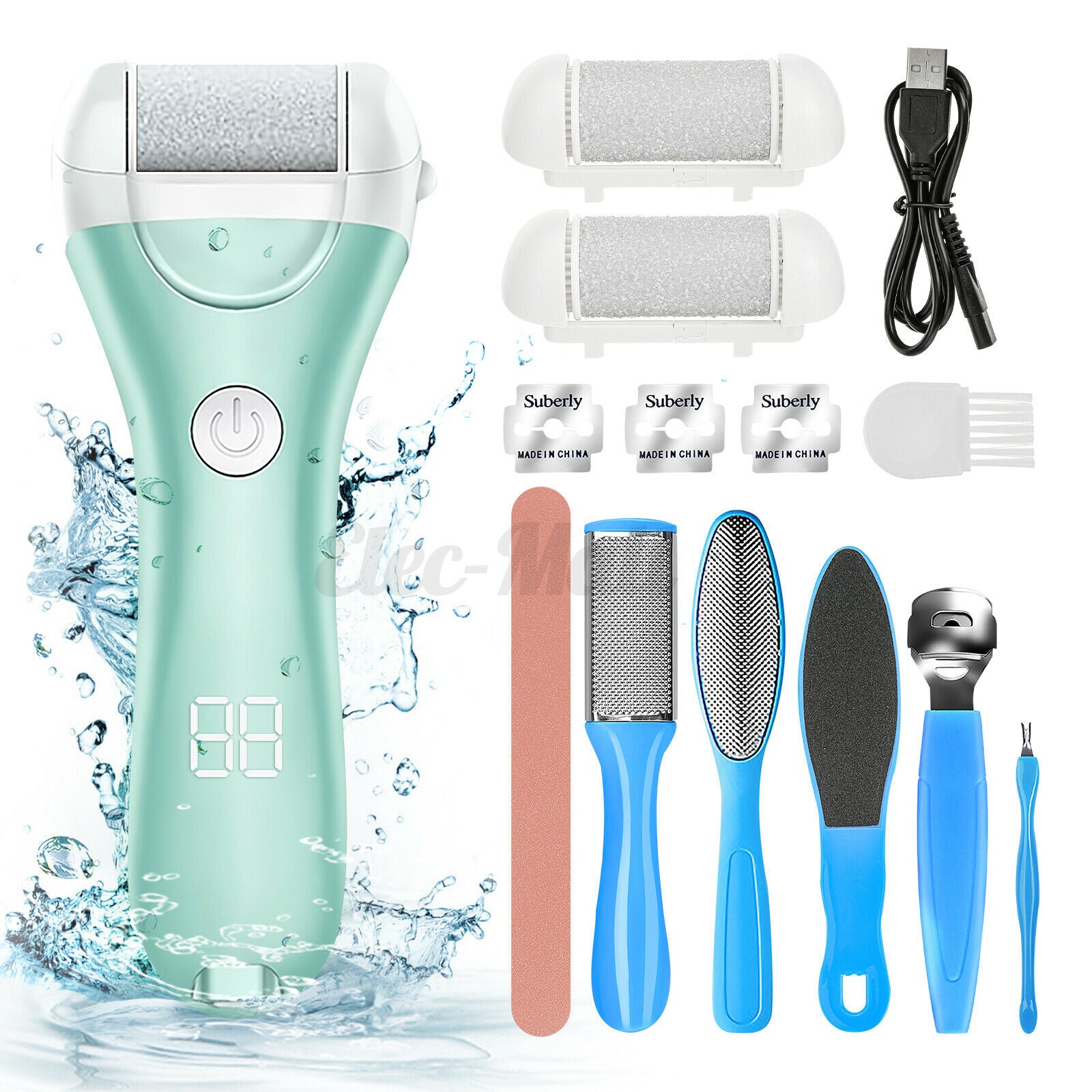 Electric Foot Grinder File Machine Dead Skin Callus Remover Pedicure Tool
