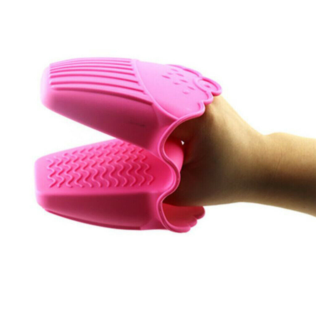 Oven Mitt Pot Holder Silicone Pans Pinch Grip Potholder Tab Gloves