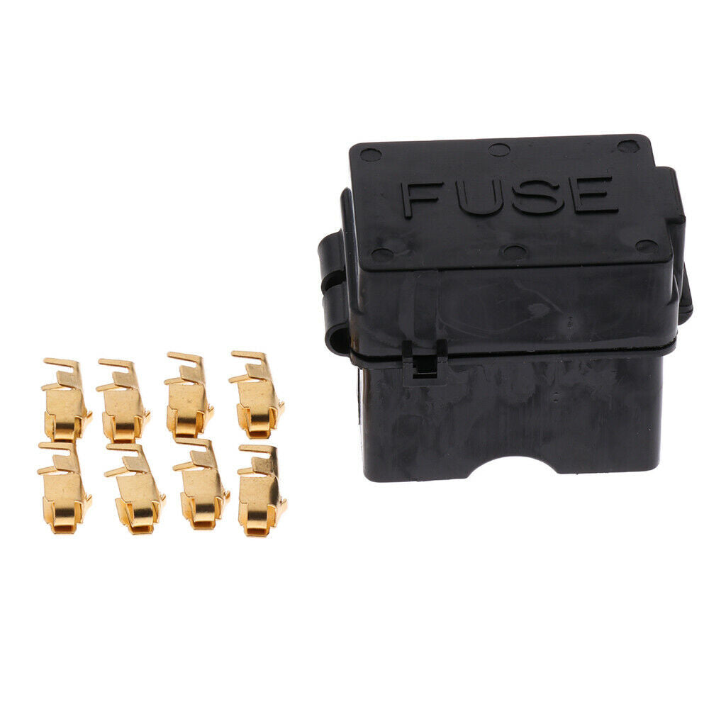 Car Boat 4Way Standard Terminals Circuit ATO ATC Blade Fuse Box Block Holder
