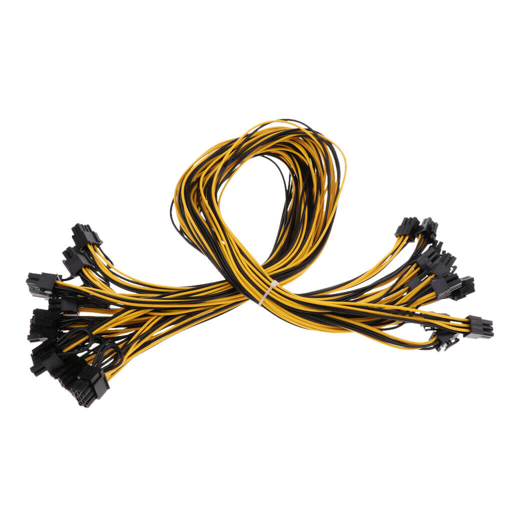 12 pieces PCI-e power cables 6-pin. to 6 + 2-pole. power