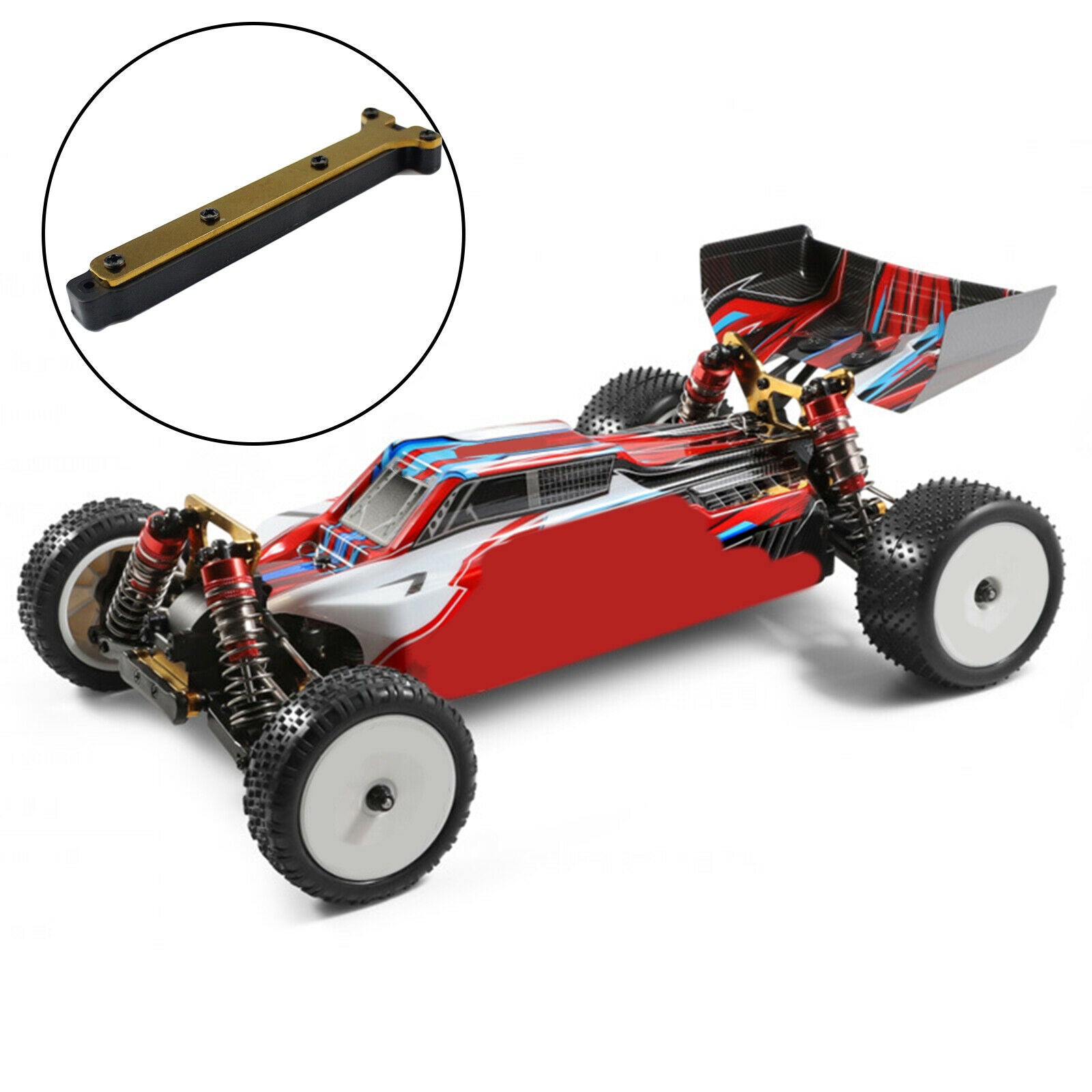 Metal Underbody Reinforcement Gasket DIY RC Car Crawler for 1/10 WLtoys 104001