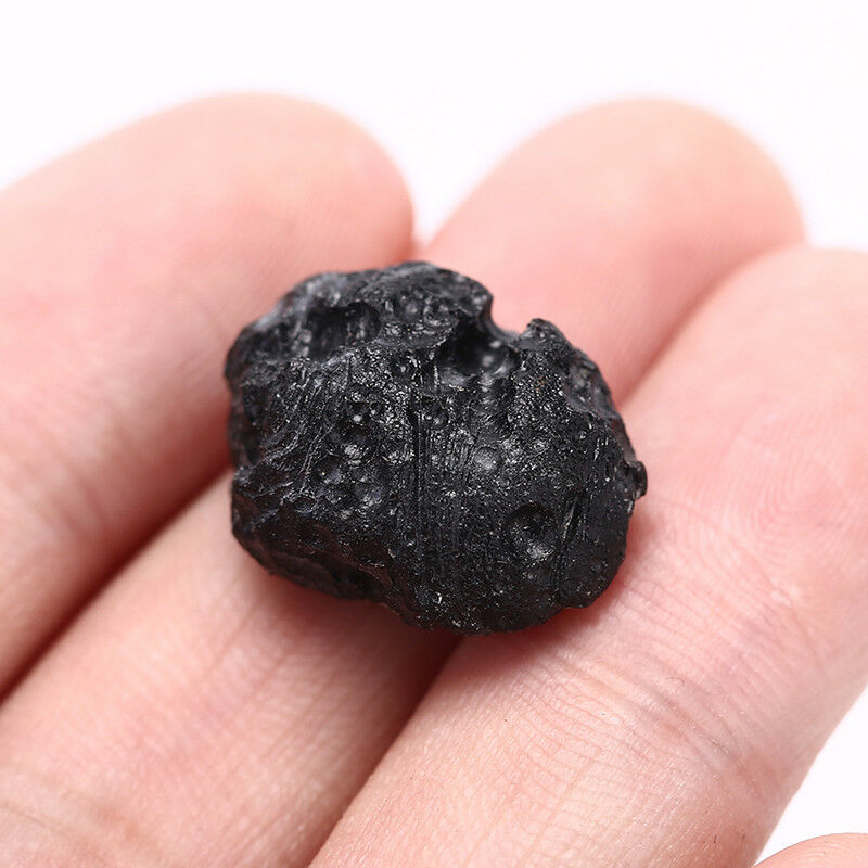 Tektite Meteorite Raw Specimen Mineral Rock Iron Stone Rough Black Space FADD