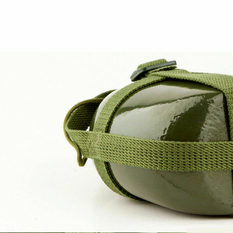 Ourdoor Portable Water Bottle Travel Hiking Camping Drinking Cup Army Green 1.2L