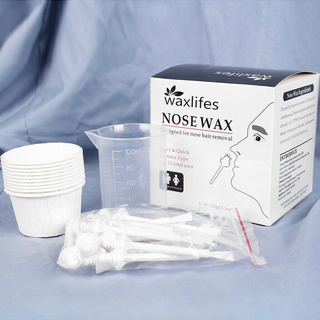 Painless Professional Nose Wax Kit Hair Removal Wax for Eyebrows Facial Noses