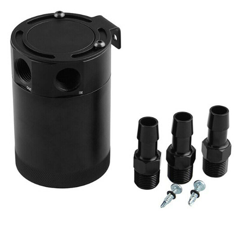 Universal Racing Baffled 3-Port Oil Catch Can/Tank/Reservoir Air-Oil SeparatDEAU