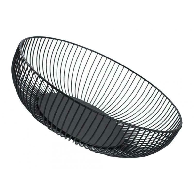 Metal Wire Fruit Bowl Geometric Metal Basket  for Storage Snacks, Bread,