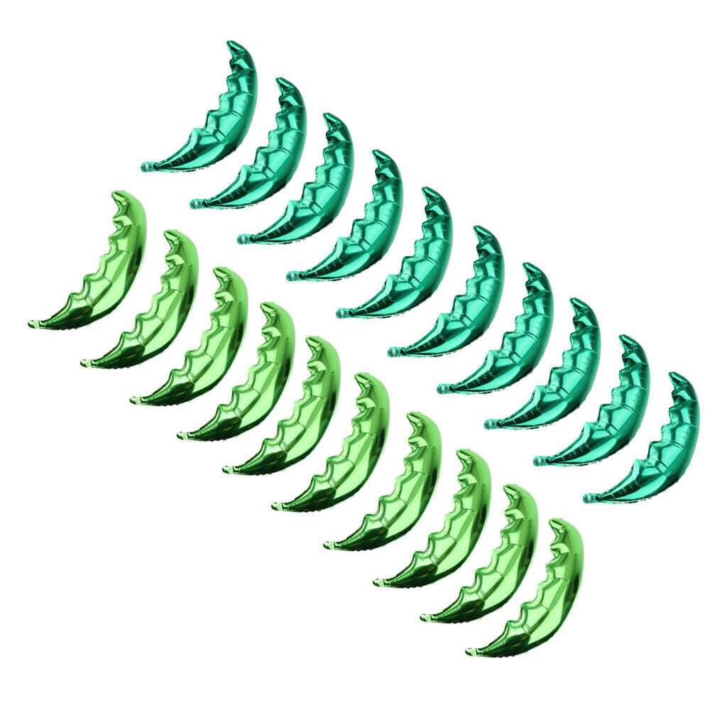 20x Aluminium Foil Balloons Hawaiian Luau Birthday Wedding Ornaments Green