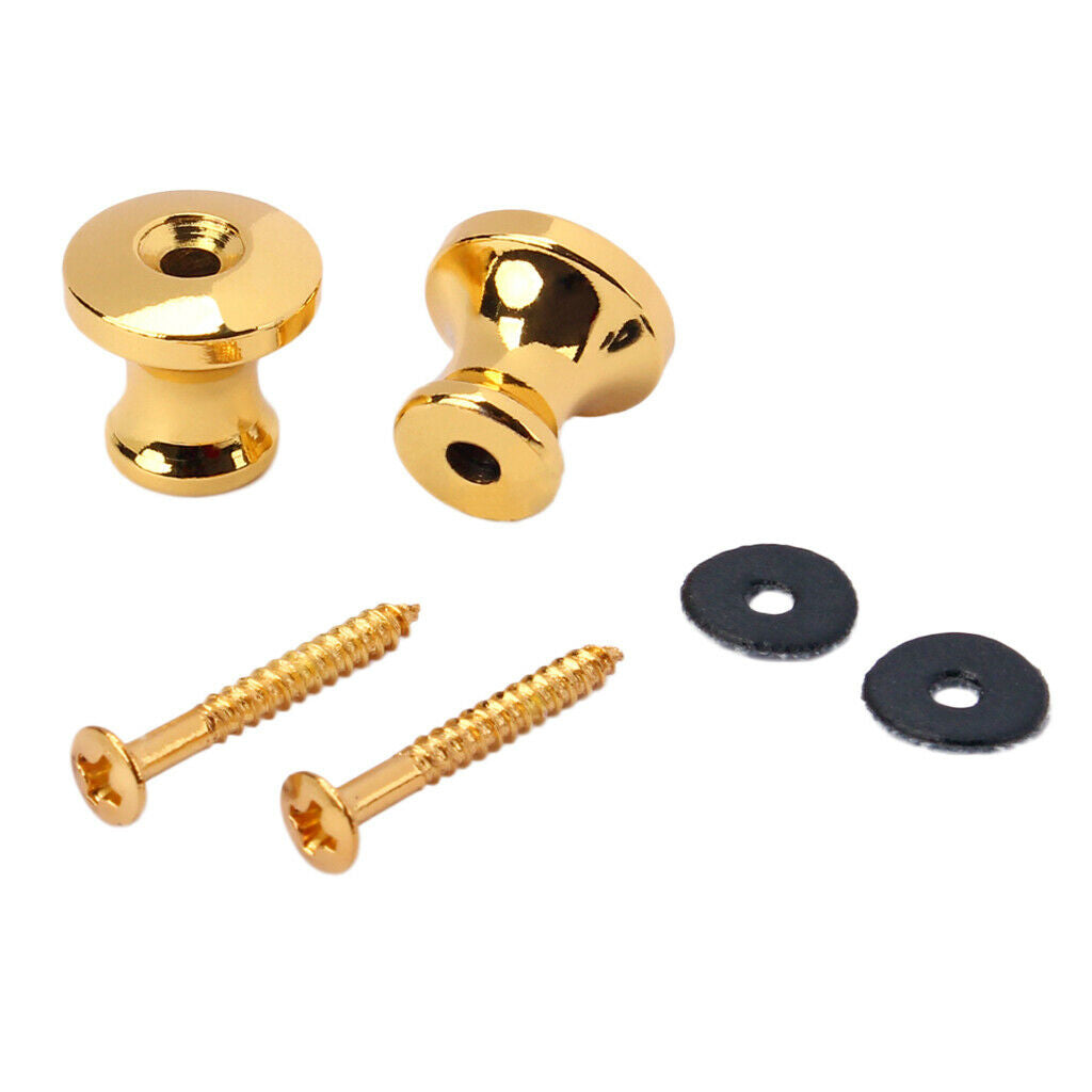 2 pieces guitar strap locking button for electric acoustic guitar bass