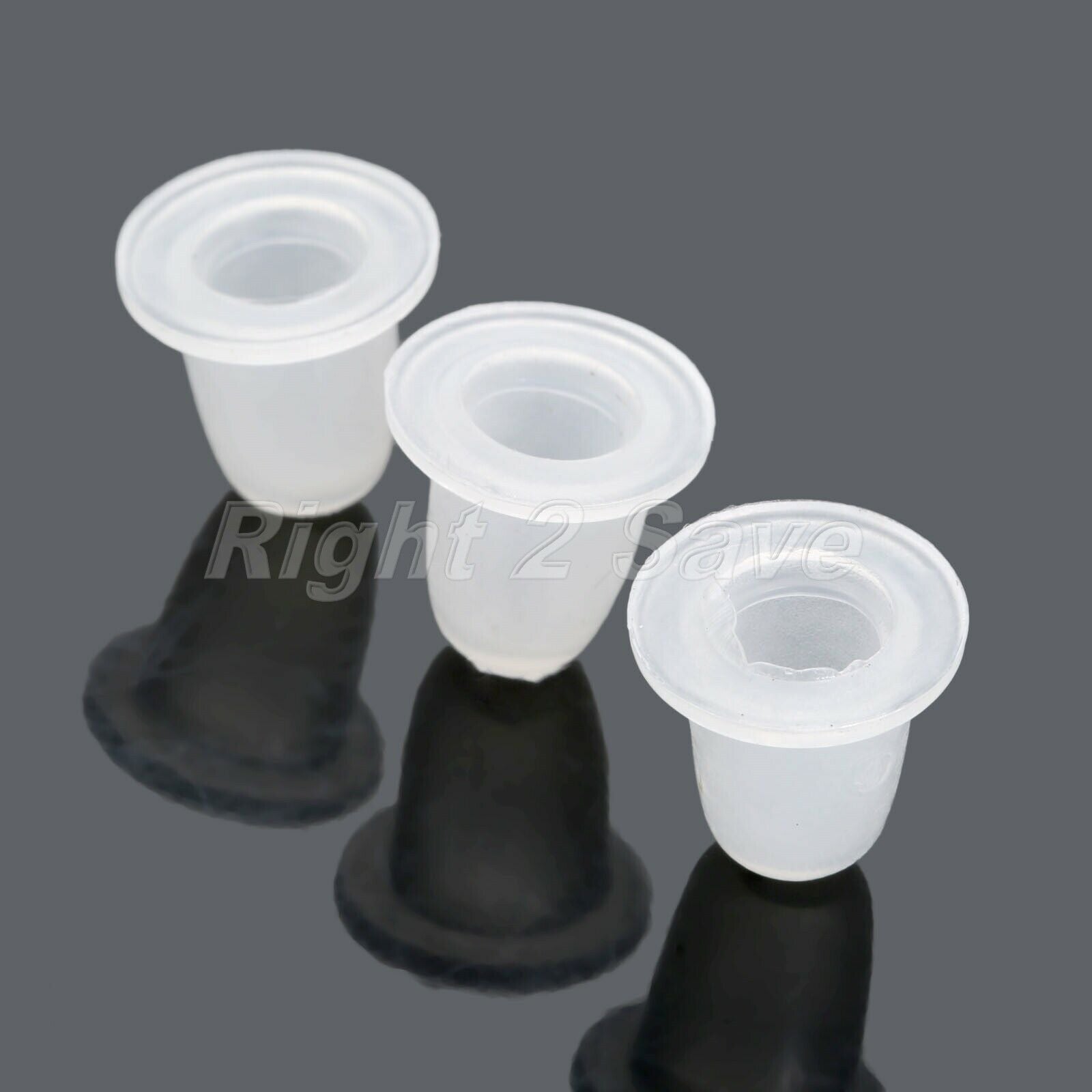 Ink Cups Caps 50pcs Soft Silicone For Tattoo Machine Needles Eyebrow Lip Makeup