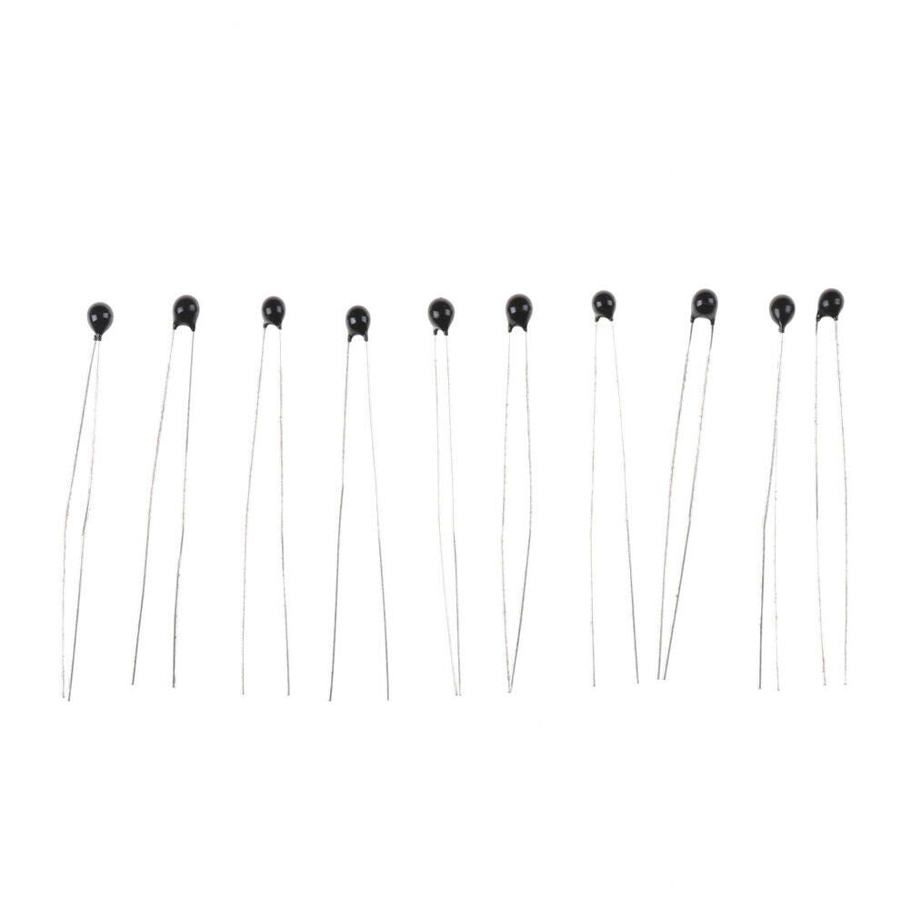 10pcs Thermistor Temperature Sensor NTC-MF52-103/3435 10K ohm 1% .l8