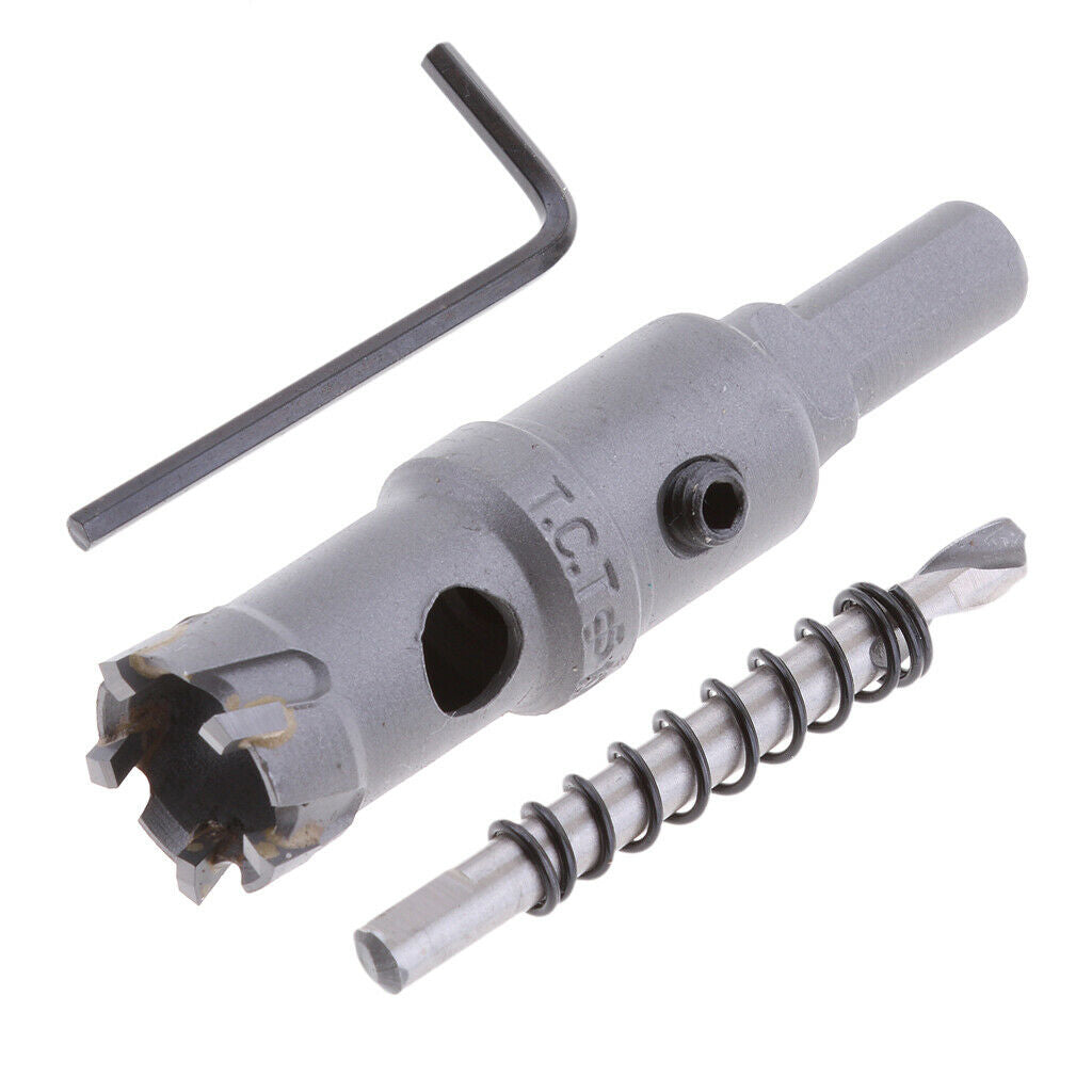 3 Pcs Stainless Steel Drill Bit Set 0.8",1",1.2" Mild Steel, Iron, Copper