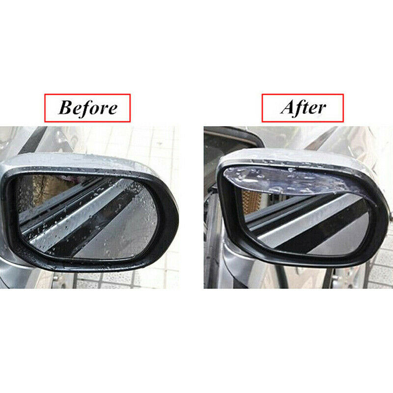 2PCS Universal Car Rearview Side Mirror Visor Rain Guards Sun Shades Deflectors