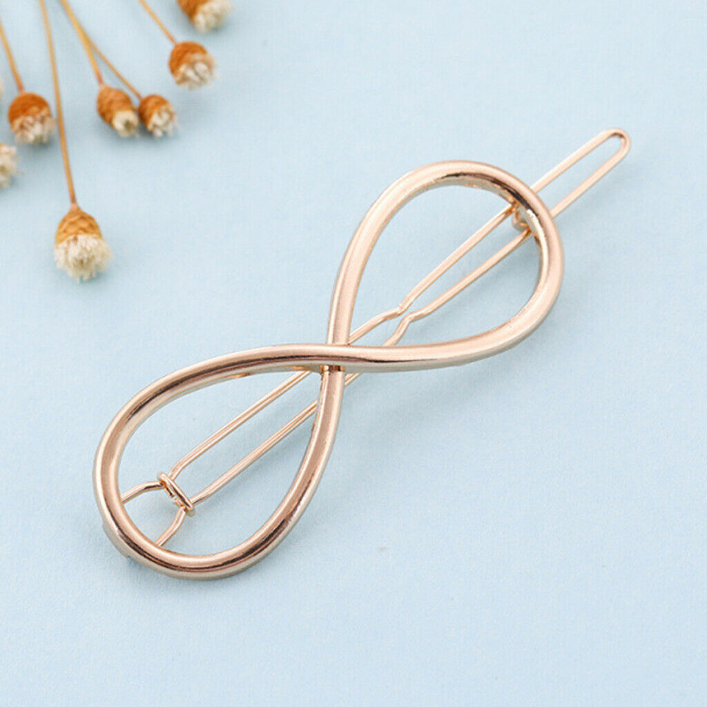 Fashion Geometric Dainty Hairpin Clip Alloy Hair Snap Clamp Hair Accessories