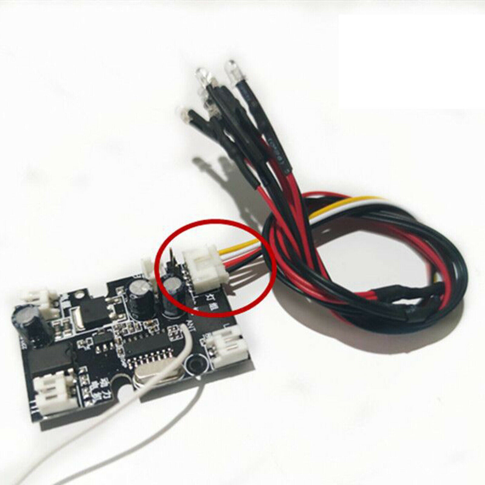 6 LED High Bright Headlights Lamp for WPL D12 1:10 RC Car Hobby Accessory