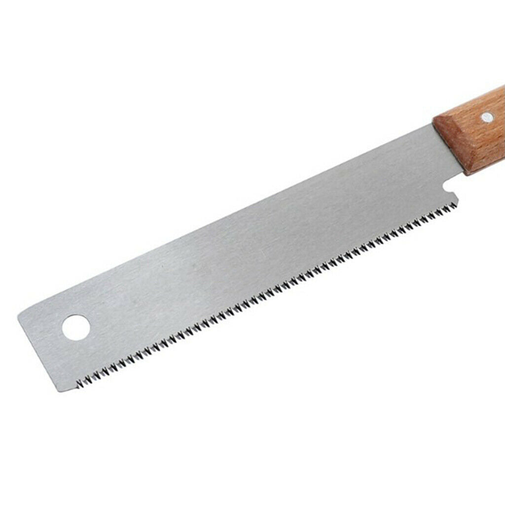 12inch Mini Hand Saws 2 Sided Tenon w/ Wooden Handle for Woodworking Hobby