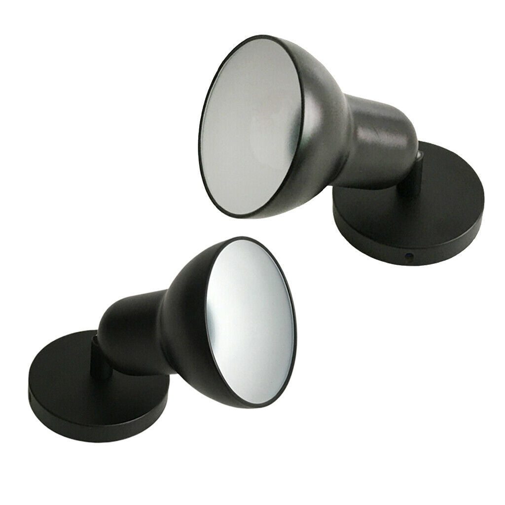 Set of 2 Wall Light Holder Adjustable Lamps Holder Bedroom Shop Garage Decor