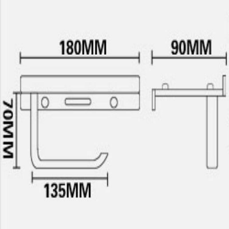 Bathroom Toilet Paper Holder Tissue Dispenser Towel Rack Polished Chrome