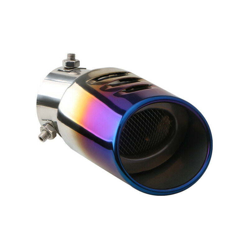 63MM Stainless Steel Tailpipe Nozzle Car Rear Tail Muffler Exhaust Pipe Net Tip
