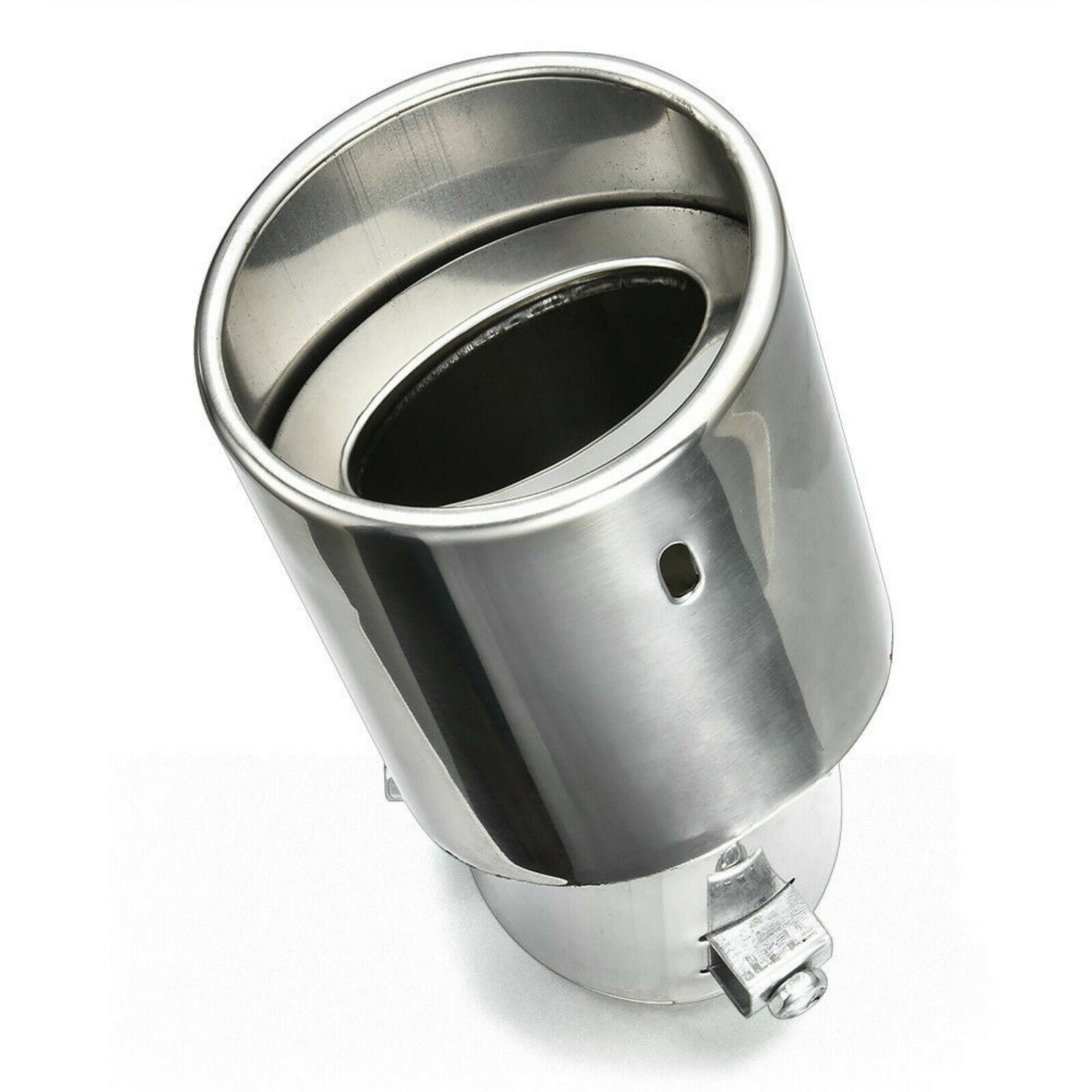 Car Round Stainless Steel Chrome Exhaust Tail Muffler Tip Pipe Auto Universal
