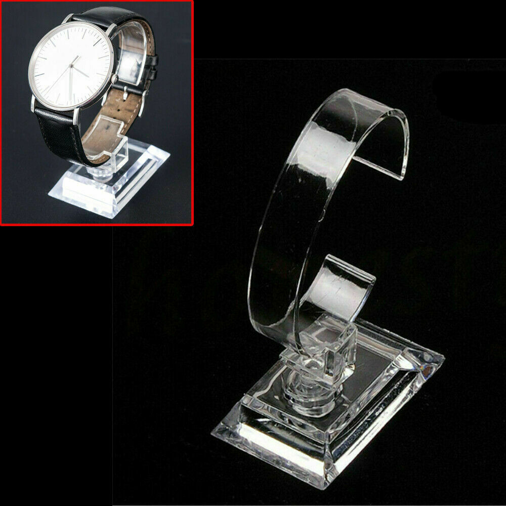 Plastic Bracelets Wrist Watch Displays Rack Holder Show Case Stand Tool Clear~
