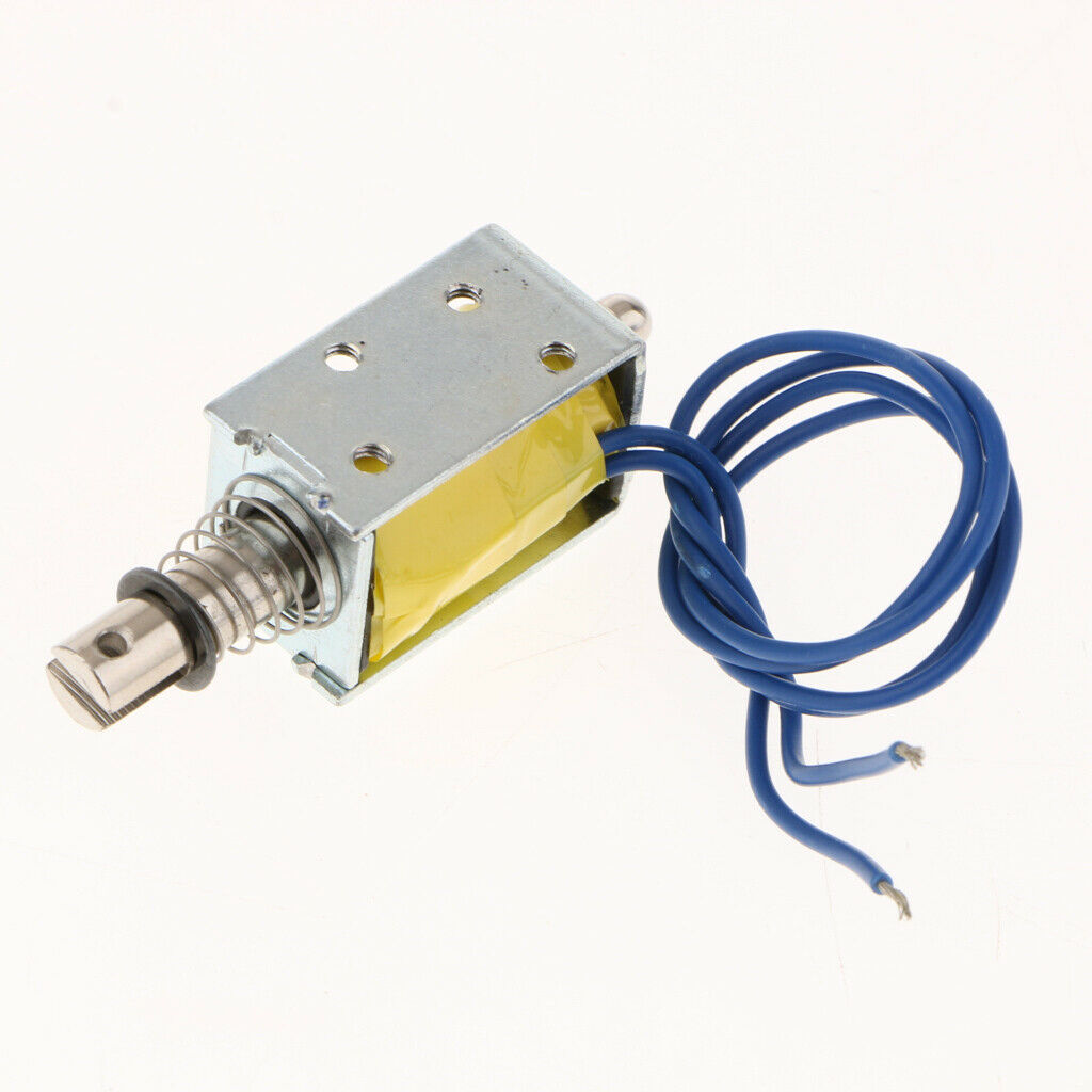 2x Linear Mini Push Pull Solenoid Electromagnet Reset DC6V