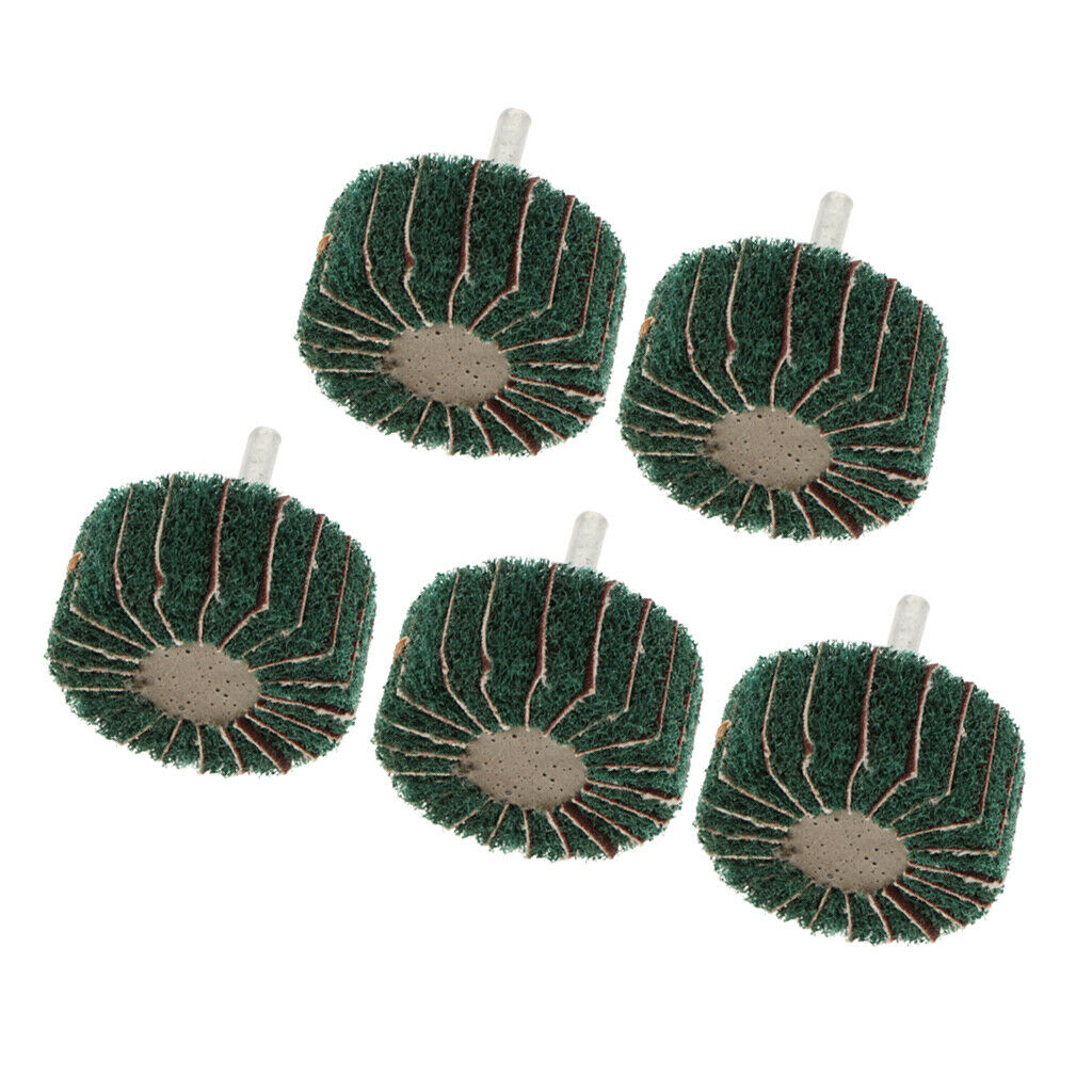 6mm Shank, Fleece Sanding Flap Wire Drawing Polishing Buffing Wheel