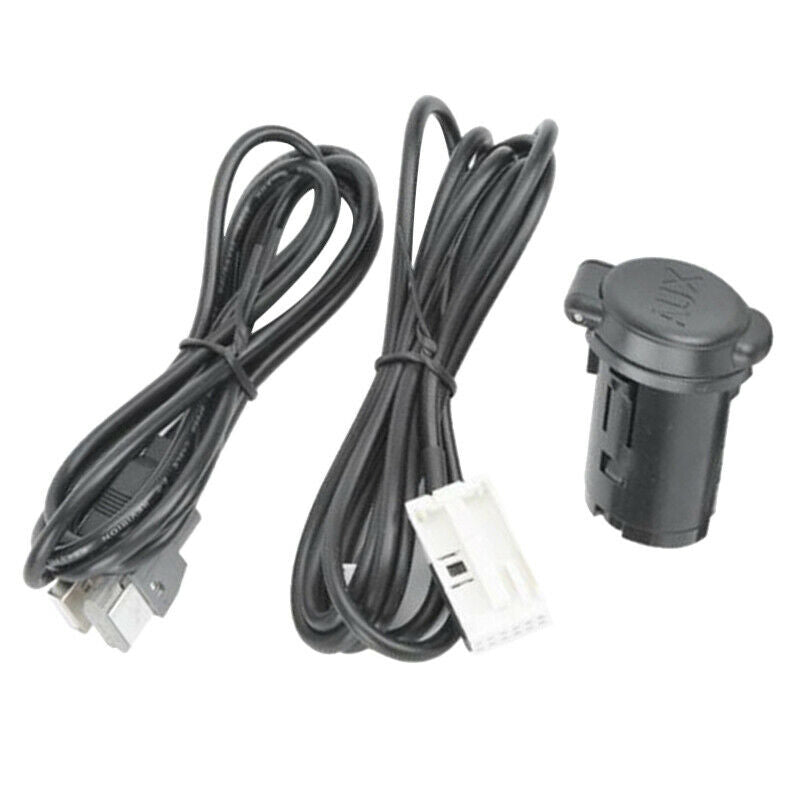 Car Stereo Male USB AUX Cable Set for Peugeot 206 207 307 308 407 408 508 60Z7R9