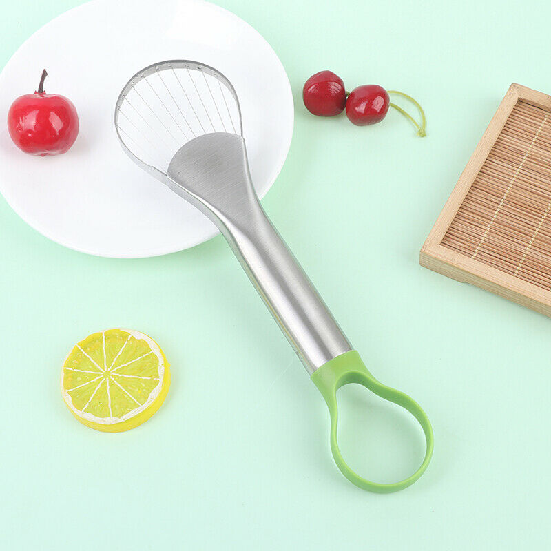 2 In 1 Avocado Slicer Shea Corer Butter Fruit Peeler Cutter Pulp SeparatorBDAU