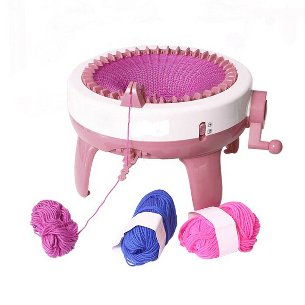 Kids Children Large Plastic Hand Rotating Loom Knitting Machine DIY Hat Toys