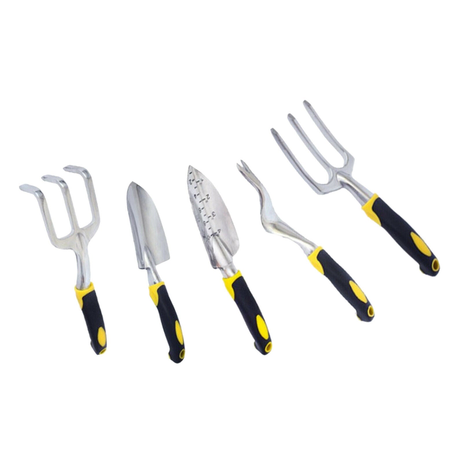 5 Pieces Heavy Duty Garden Tools Set Transplanter Cultivator Garden Kit