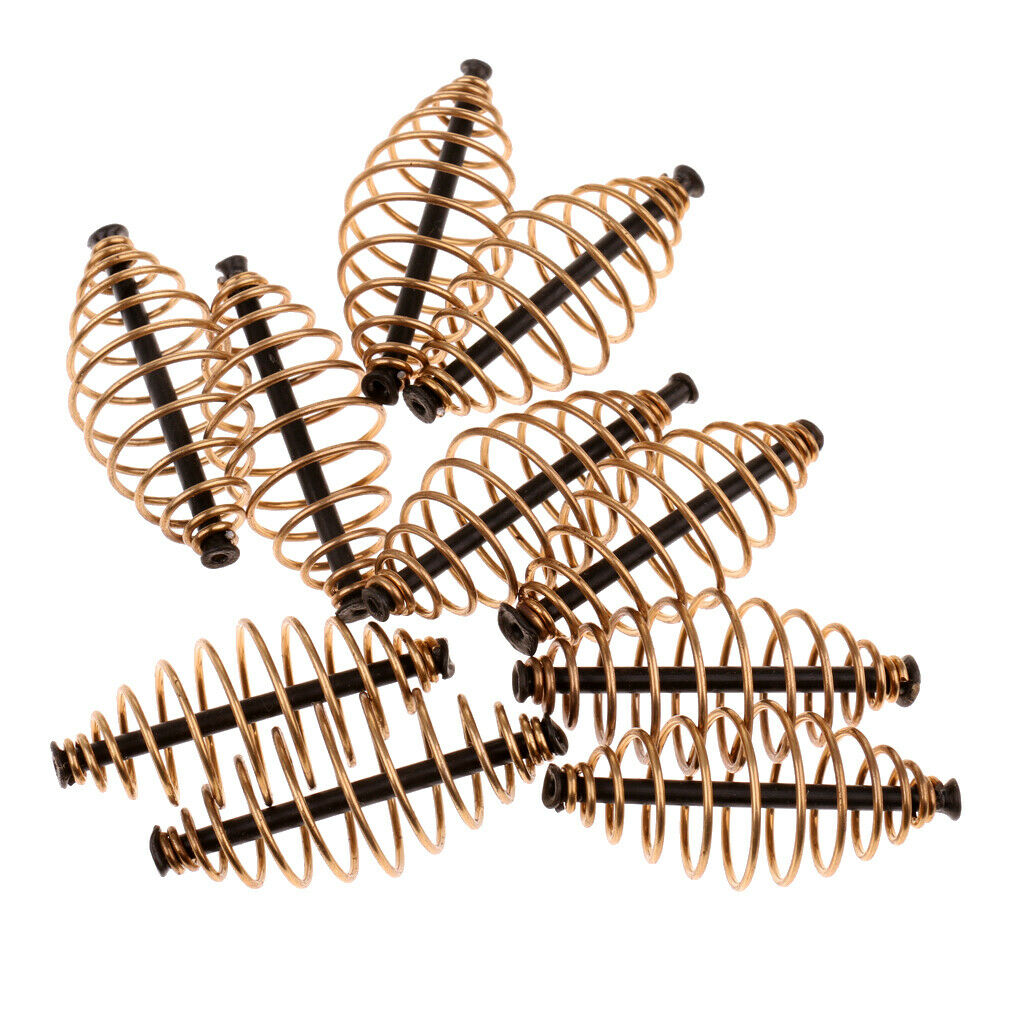 10pcs/Set 5cm   Method Feeder Coil Spring Fishing Feeder