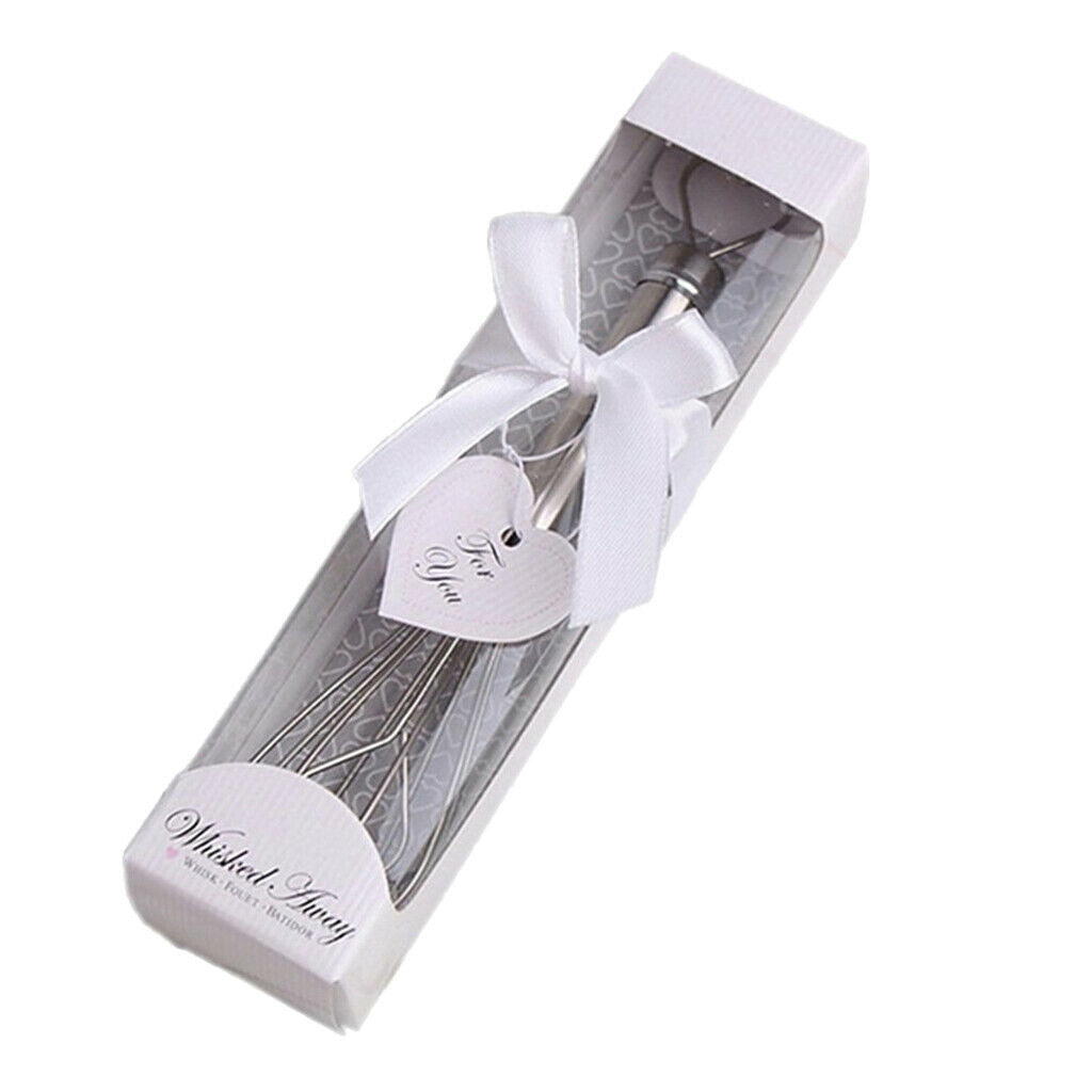 Stainless Steels Egg Beater Whisk Heart shape Wedding Party Favor Gift