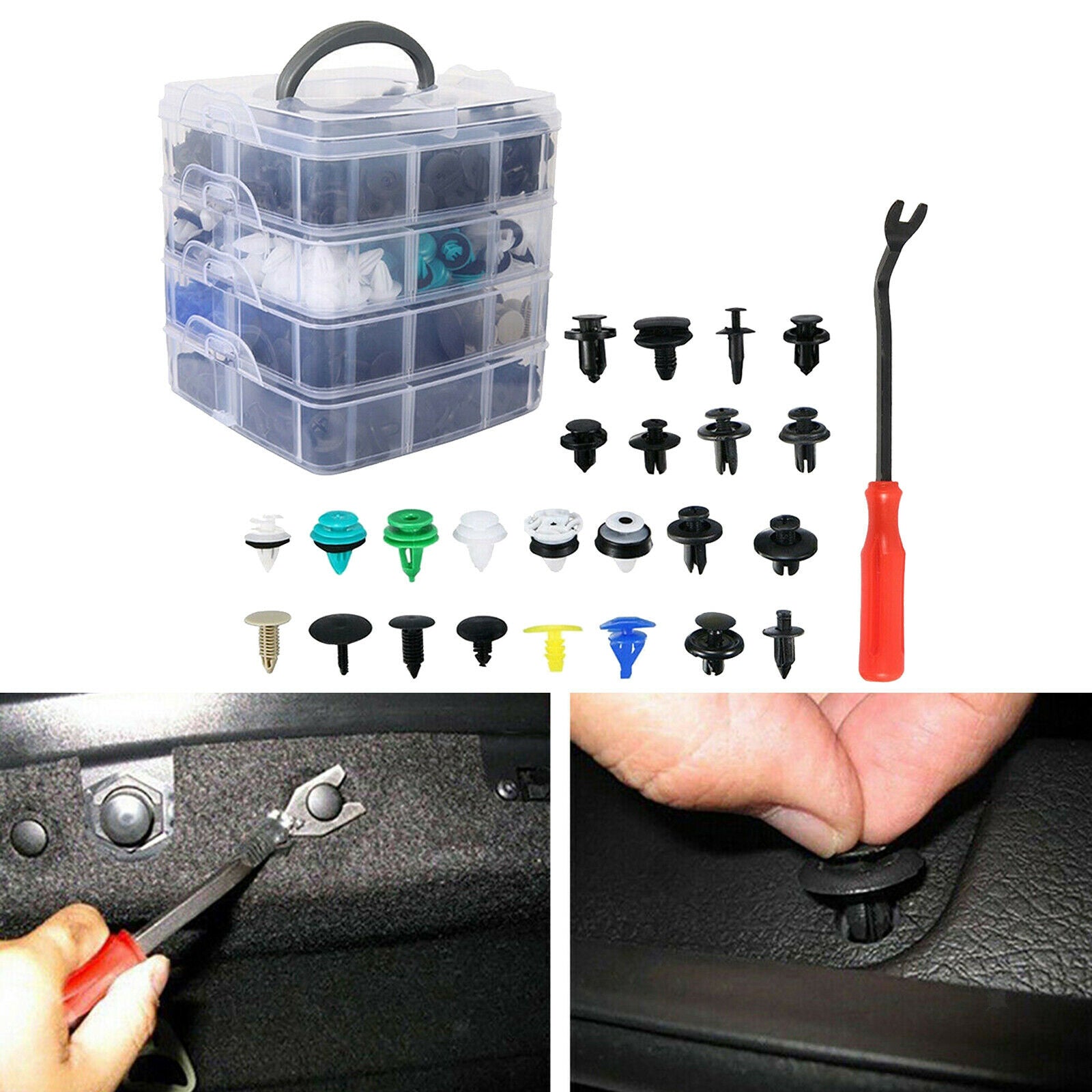 620x Universal Boxed Car Retainer Clips Auto Vehicles Durable Repair Parts