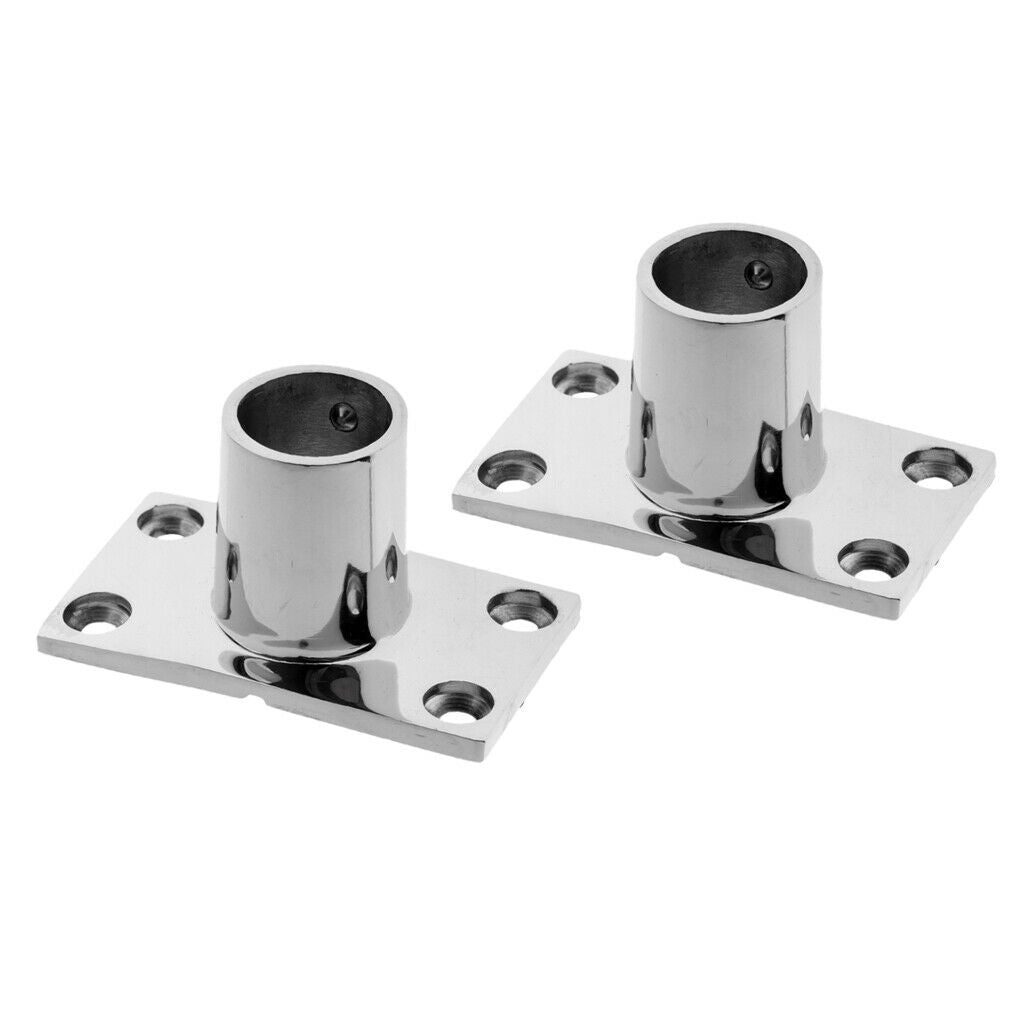 2 Pieces Stainless Steel Boat Deck Hand Rail Fitting 90 Degree for 25mm Tube