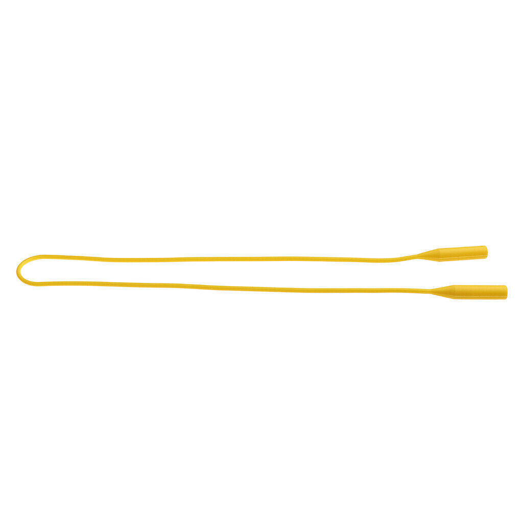 5 Pieces Silicone Sports Glasses Strap Eyeglass Sunglasses Holder Yellow