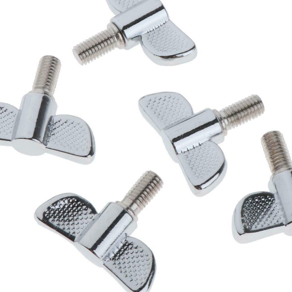 5Pcs 8mm Cymbal Stand Wing Nut for Practice Stage Performance M8x15mm
