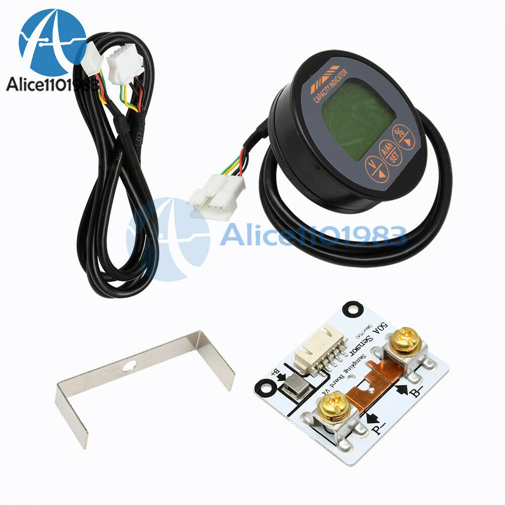 DC 80V 50A TR16 Multifunctional Waterproof Battery Indicator LCD Display + Shell