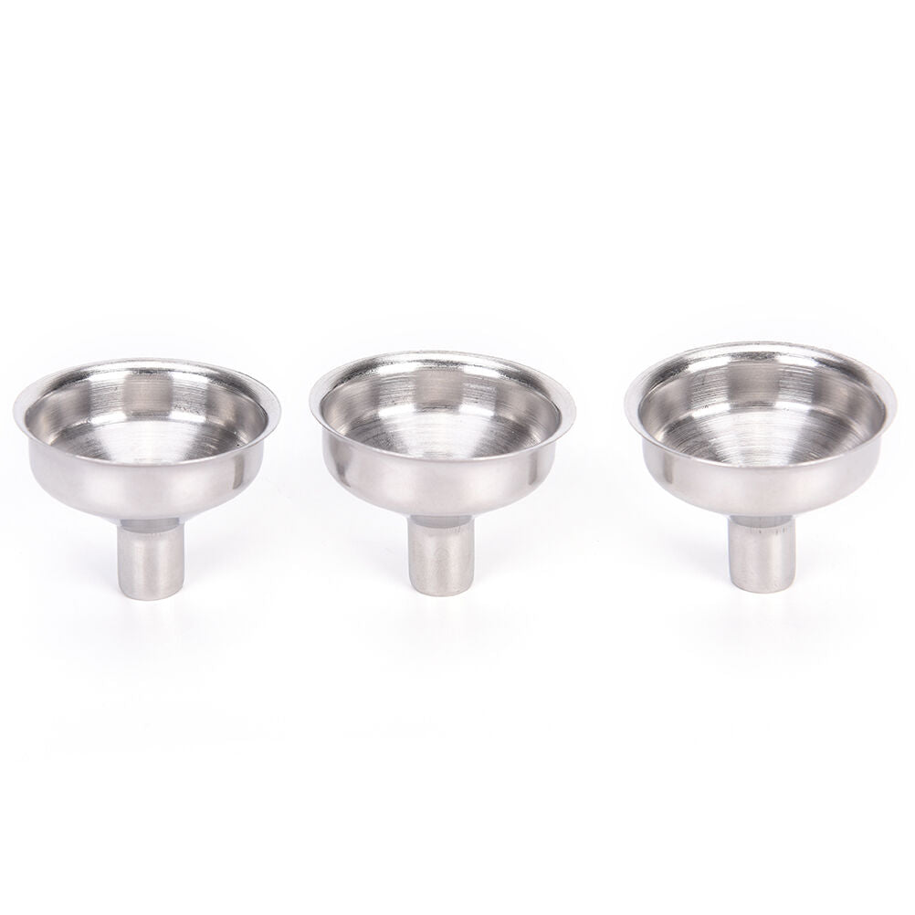 5x Stainless Steel Funnel Filler for All Kinds of Hip Flasks Whiskey  Wine PR SJ