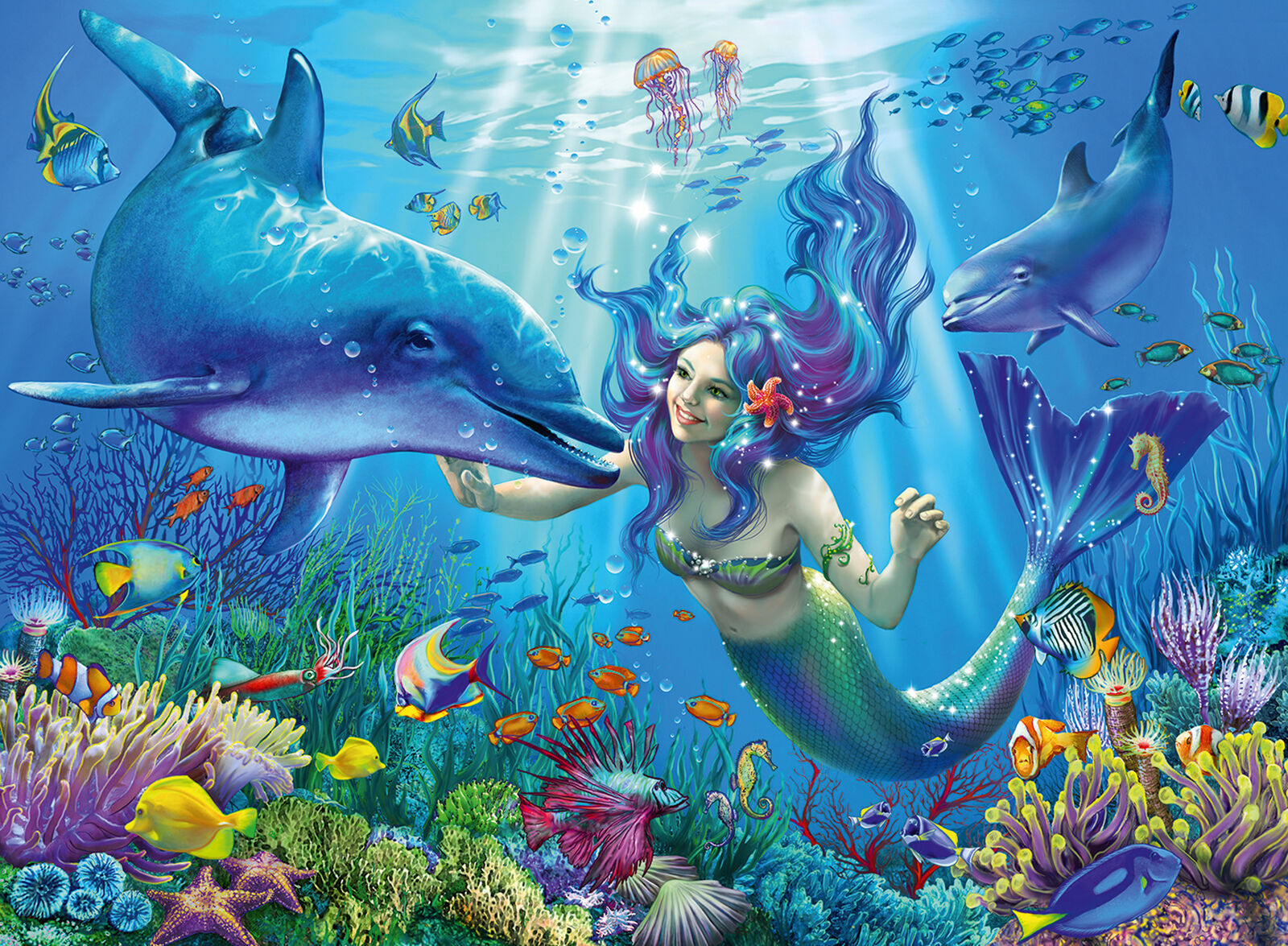 13678 Ravensburger Underwater Paradise XXL 200pc Jigsaw Puzzle Glow in the Dark