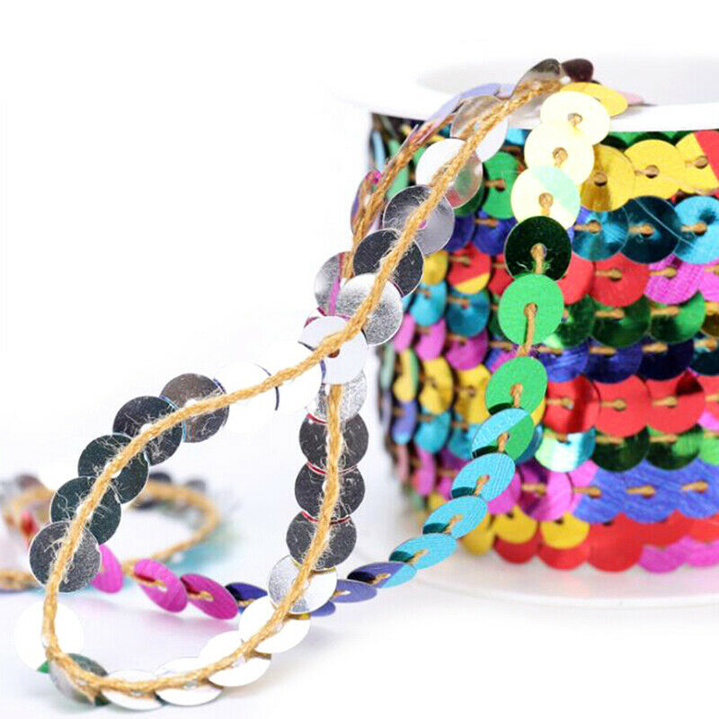 5 Meter Wave Sequins PET Beads with Garment Accessories DIY Show Sequins Rib Qx