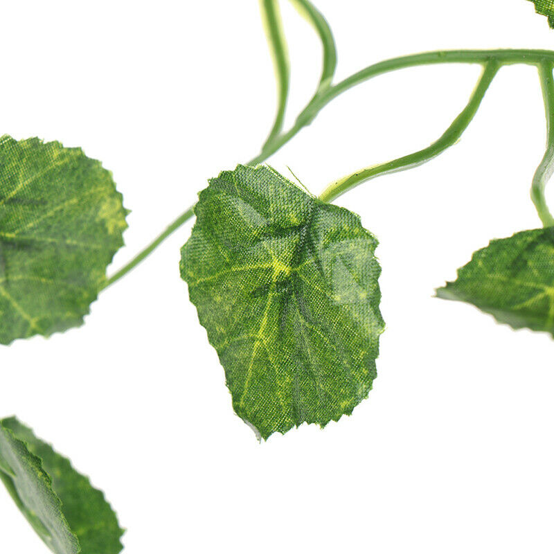 2.4m Artficial Vine Green Plants Leaf Hanging Decor Rattan Liana Wall Lea.l8