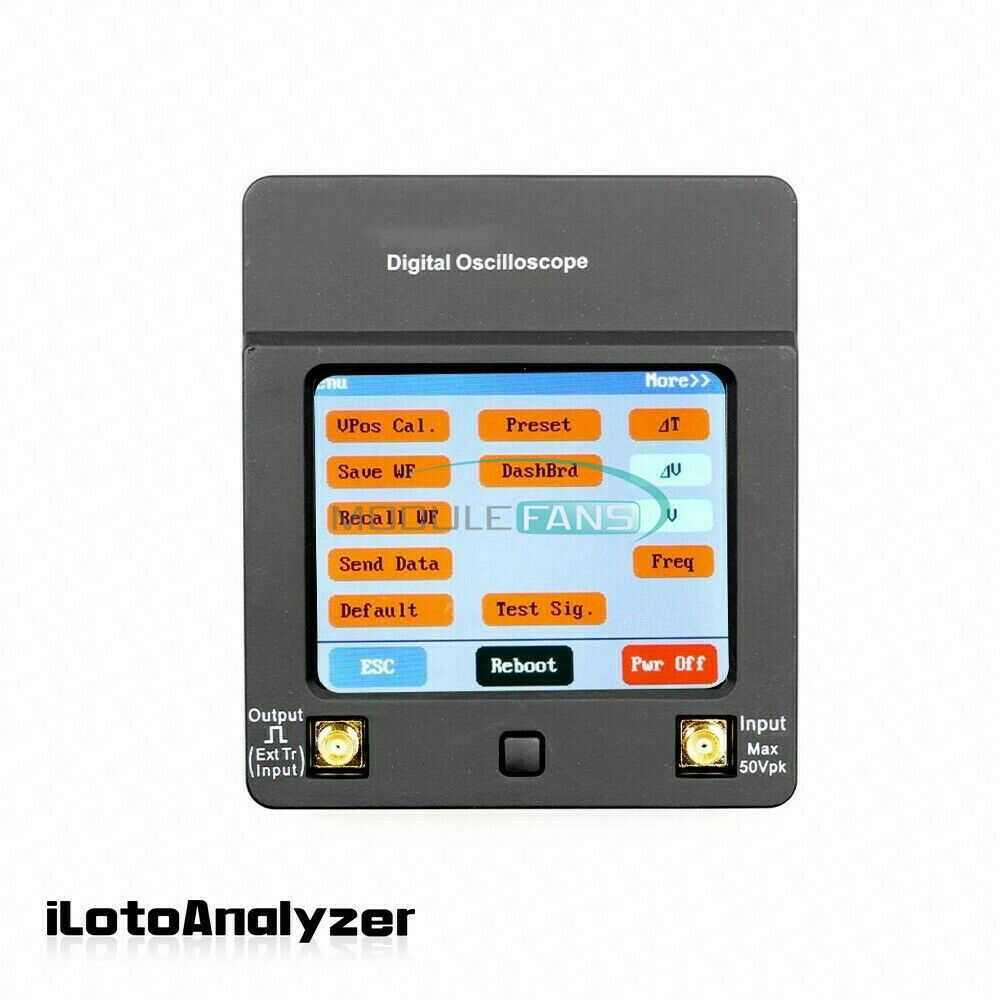 Mini Handheld Oscilloscope DSO112A 2MHz Touch Screen 2.4inch TFT Digital